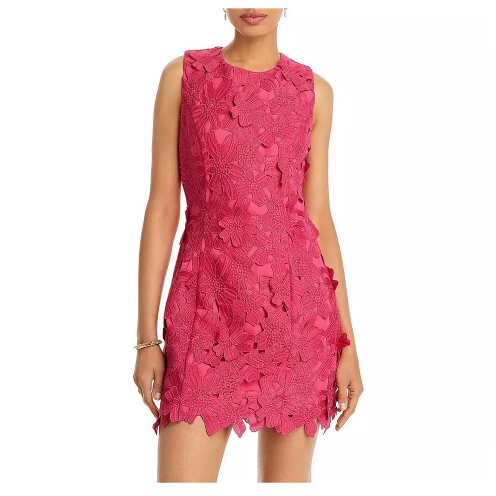 Endless Rose Fuchsia tank floral embroidered Mini Dress -‎ NWT medium